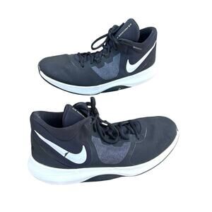 Nike Air Precision II  Men's Basketball Athletic Shoes Size 12 Black And White